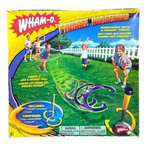 Wham-O 2007 Frisbee Horseshoes Outdoor Game New Sealed Box Damage Backyard Fun